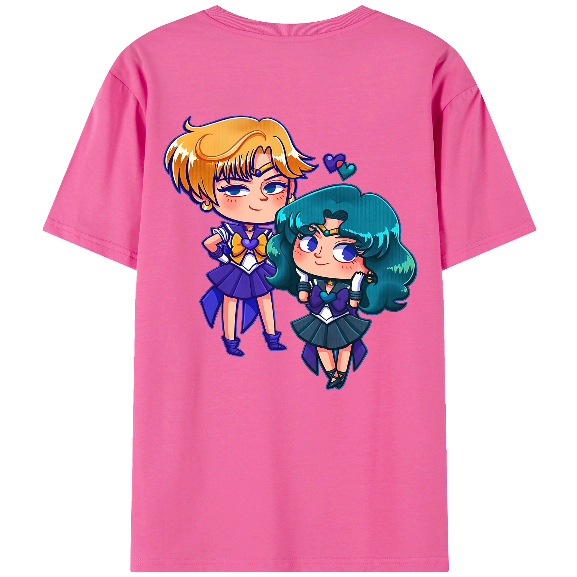 （画像用） 美少女戦士セーラームーン 天王はるか Sailor Moon Tenoh Haruka レディース半袖Tシャツ(バックプリント)